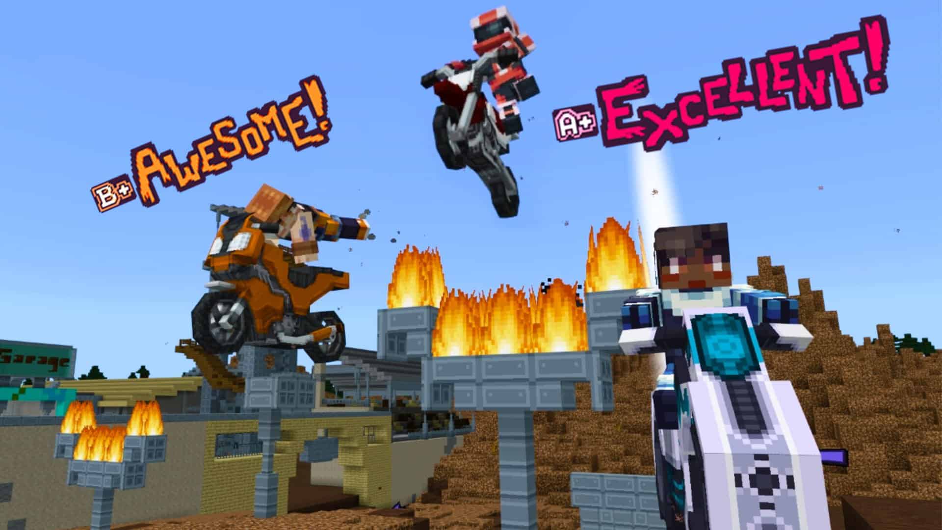 Motorbikes Minecraft Marketplace Map