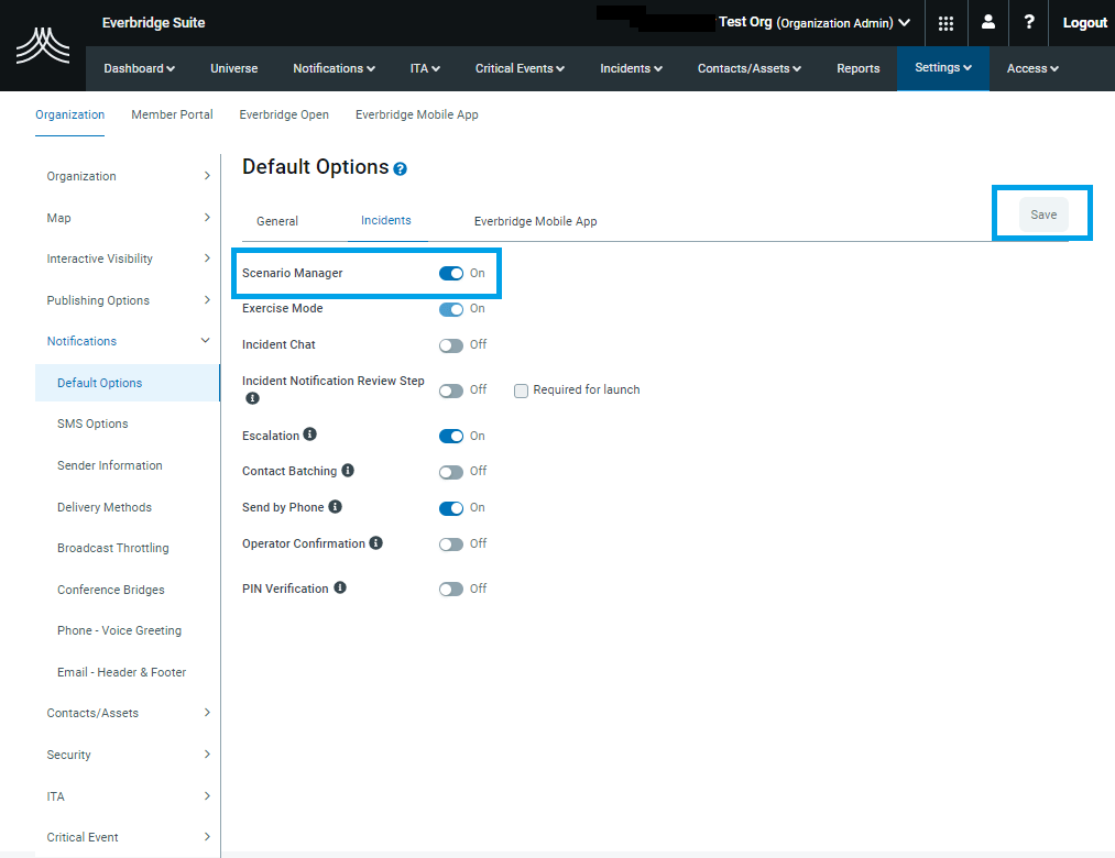 EBS How to Enable Scenario Manager in Everbridge Suite Everbridge