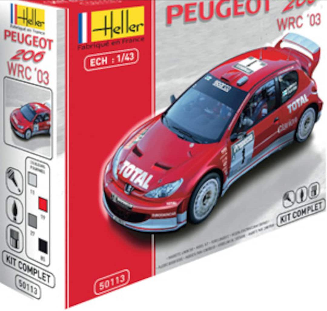 Heller Peugeot 206 WRC '03 143 50113 Everest Model