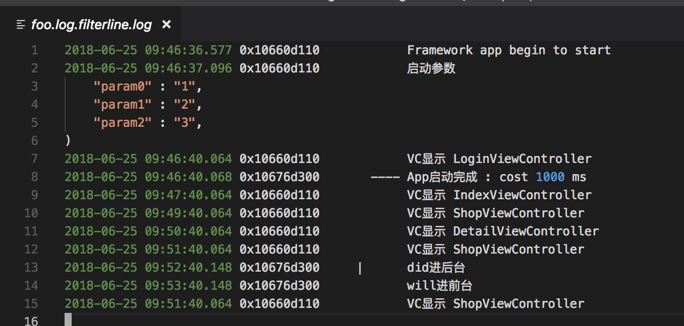 VSCode Extension Filter Line everettjf Pale Blue Dot