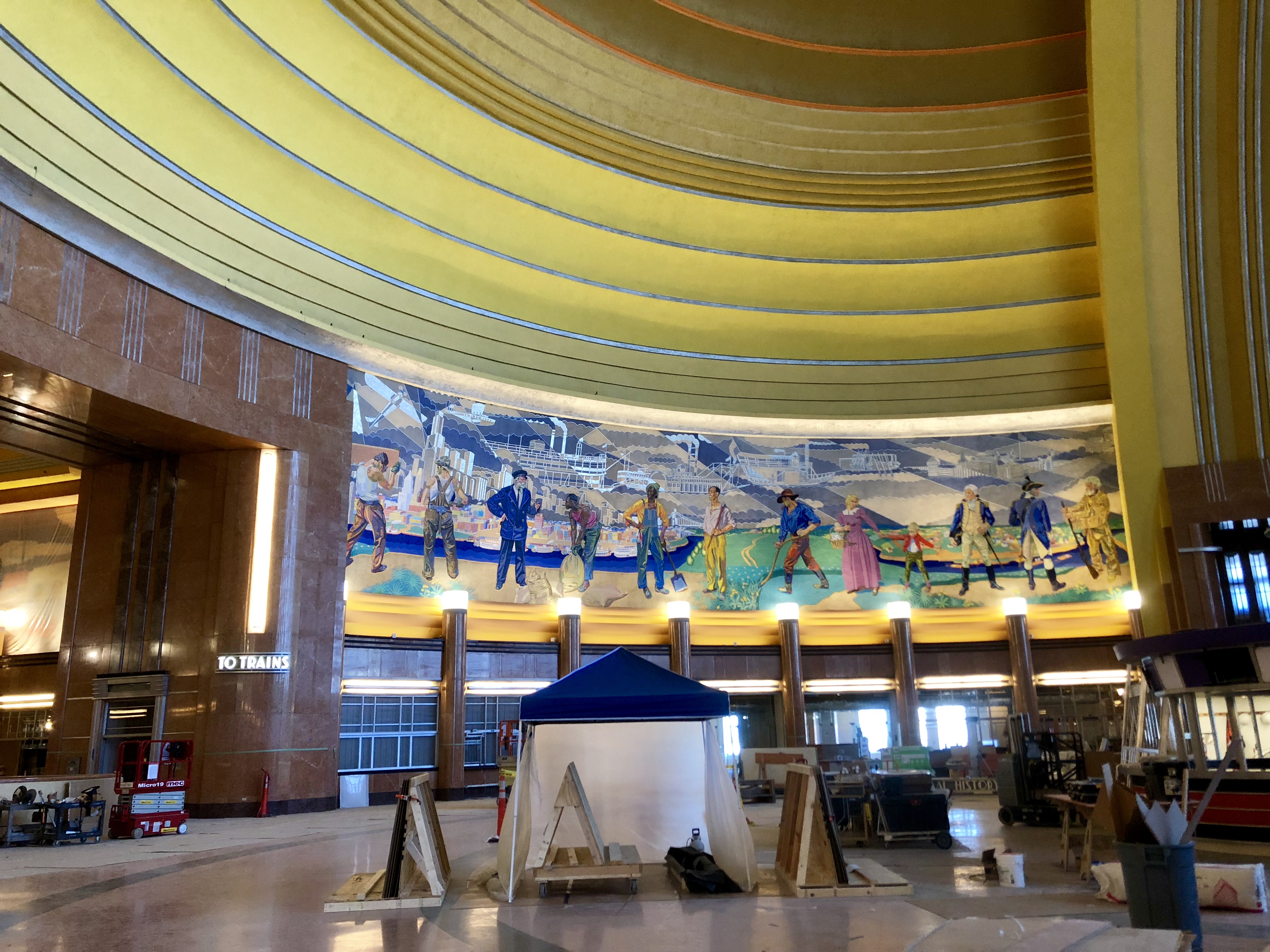 Cincinnati Union Terminal Mosaic & Mural Conservation EverGreene