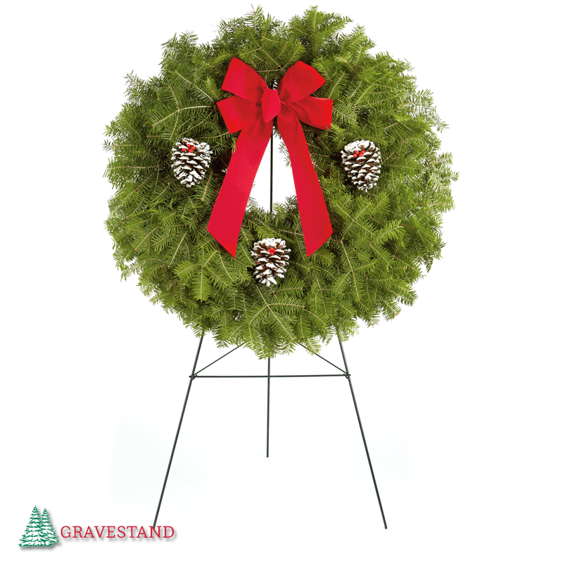 Metal Wreath Stand For Cemetery Evergreen Industries