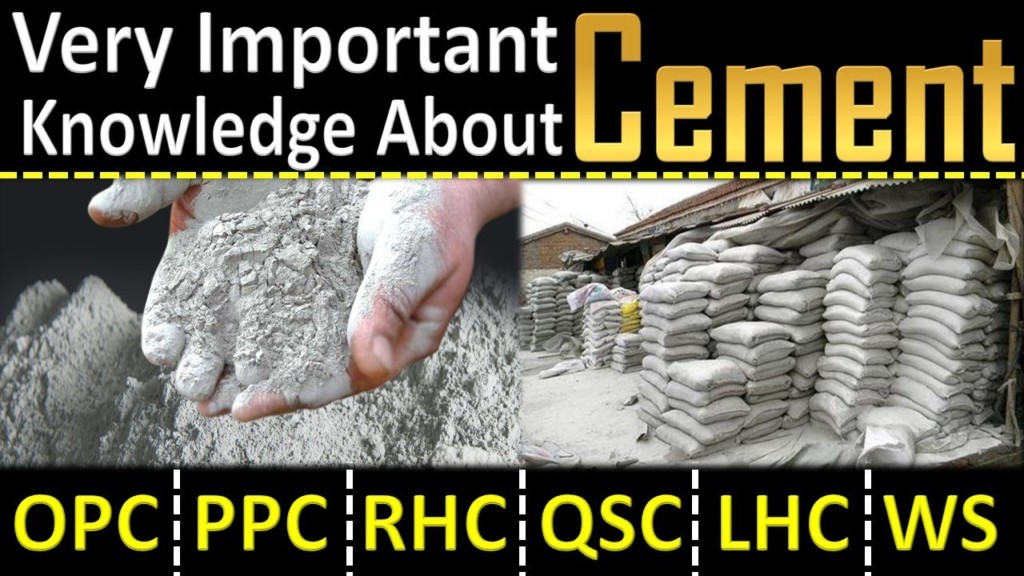 Types Of Cement their Uses Properties of Cement OPC PPC By