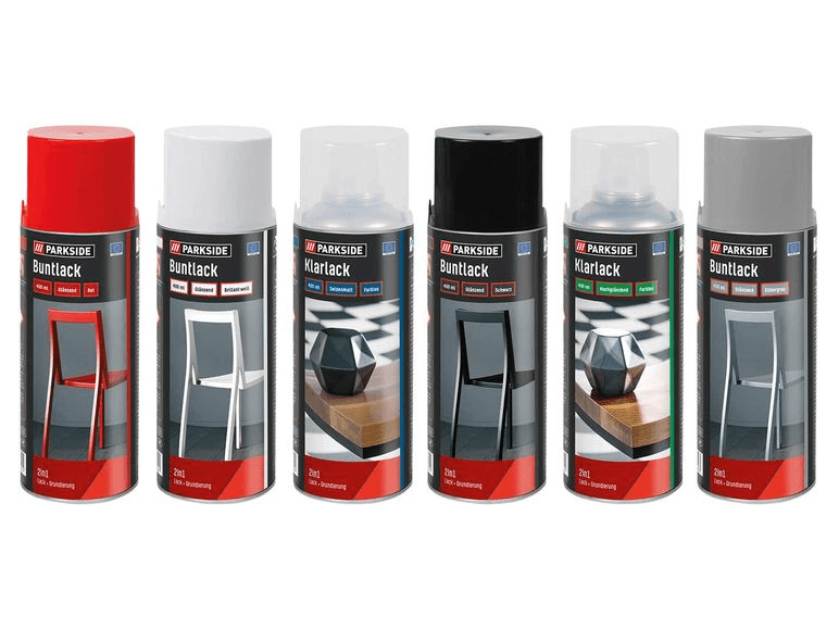 PARKSIDE colored lacquer / clear lacquer2 in 1 paint and primer
