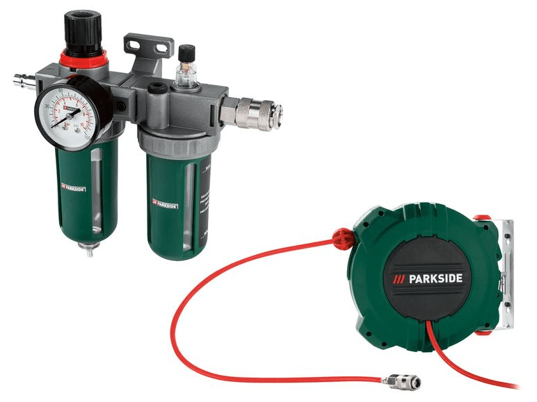 PARKSIDE compressed air hose reel / compressed air maintenance unitHose reel / maintenance unit