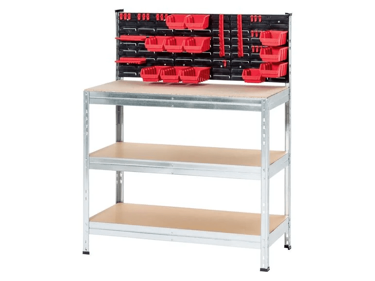 PARKSIDE heavy duty shelving »Tool Organizer Rivet Best«Shelf with wall