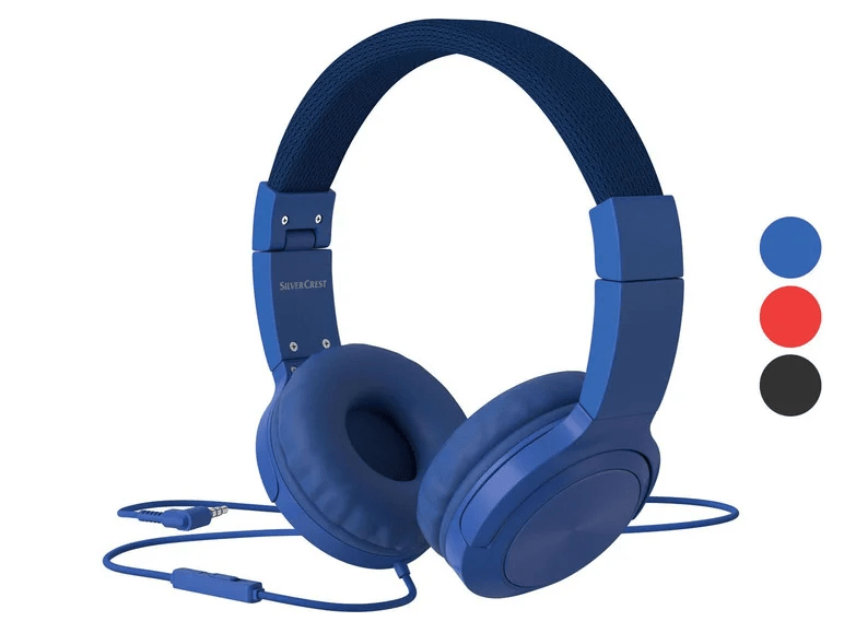 SILVERCREST® headphones on ear, collapsibleFrequency range 20 Hz 20