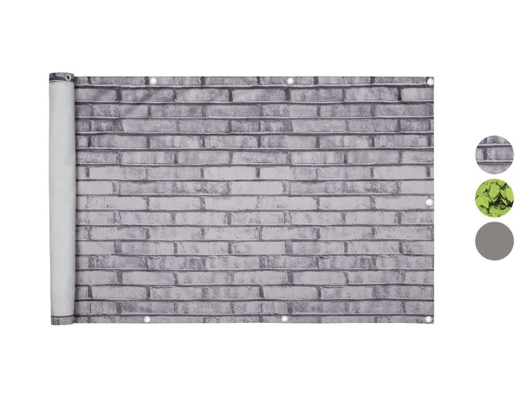 FLORABEST balcony privacy screen, with 24 aluminum eyeletsAvailable in