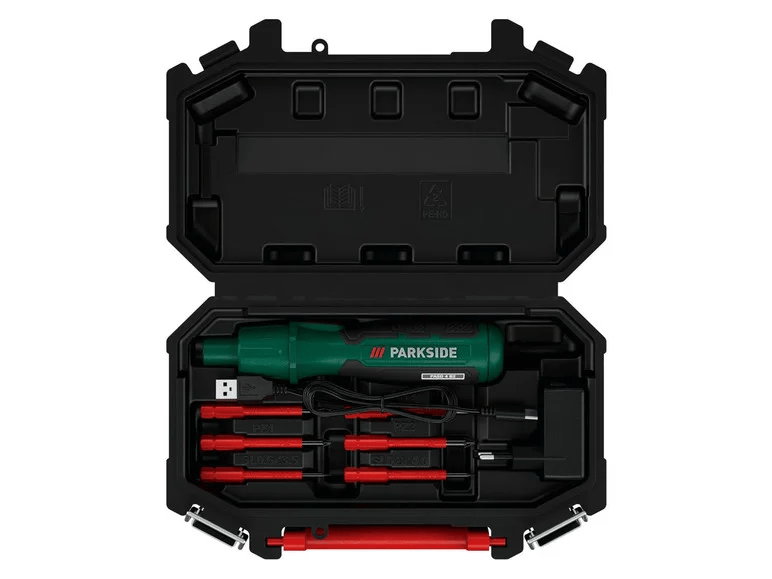 PARKSIDE® cordless screwdriver »PASD 4 B2«, 4VBattery 4 V lithiumion (1.5 Ah)Speed 215 min