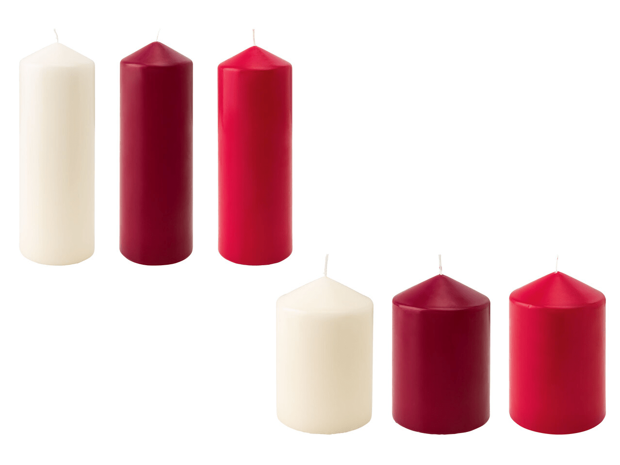LIVARNO HOME® pillar candleDimensions each approx. Ø 8/10 x H 23/15 cm