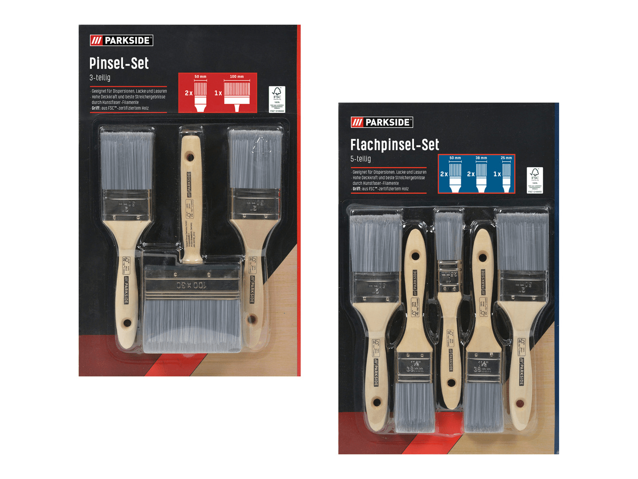 PARKSIDE® brush setSuitable for dispersions, lacquers and glazes100