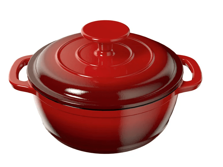 ERNESTO® casserole cast iron red enamelled 16cm 1.3LCapacity : 1.3