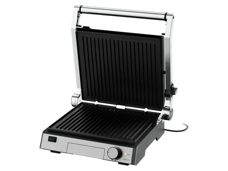 SILVERCREST® contact grill stainless steel SKGE 2000 C3Power 2000