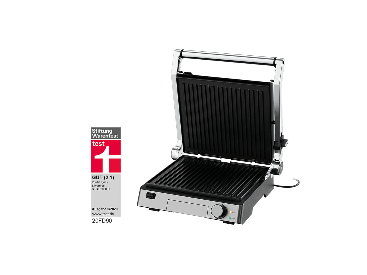 SILVERCREST® 3in1 contact grillStiftung Warentest