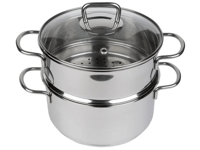 ERNESTO® stainless steel vegetable steamer 21 cmSuitable for all types