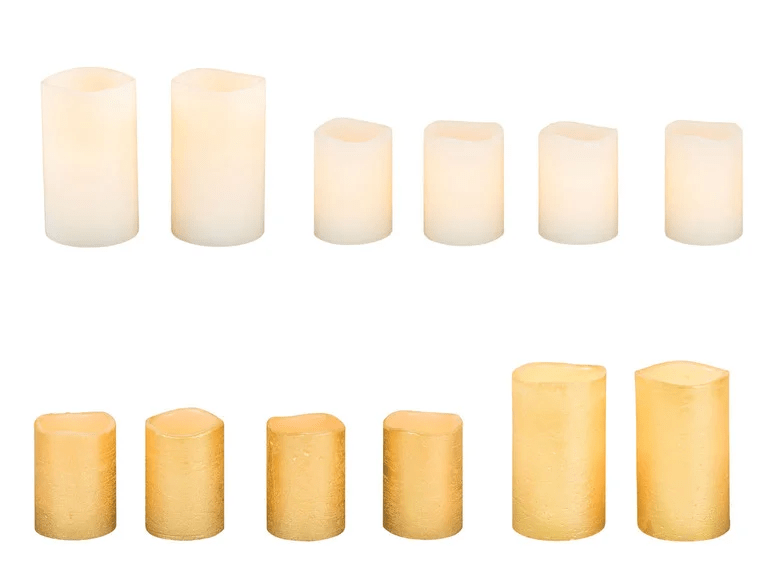 Livarno Home real wax candles set of 2 / set of 4 LEDDelivery on time