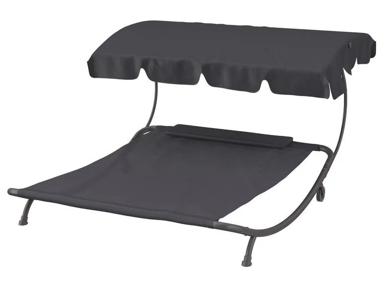 LIVARNO HOME double lounger, 200 x 200 cm, with sun visorColour