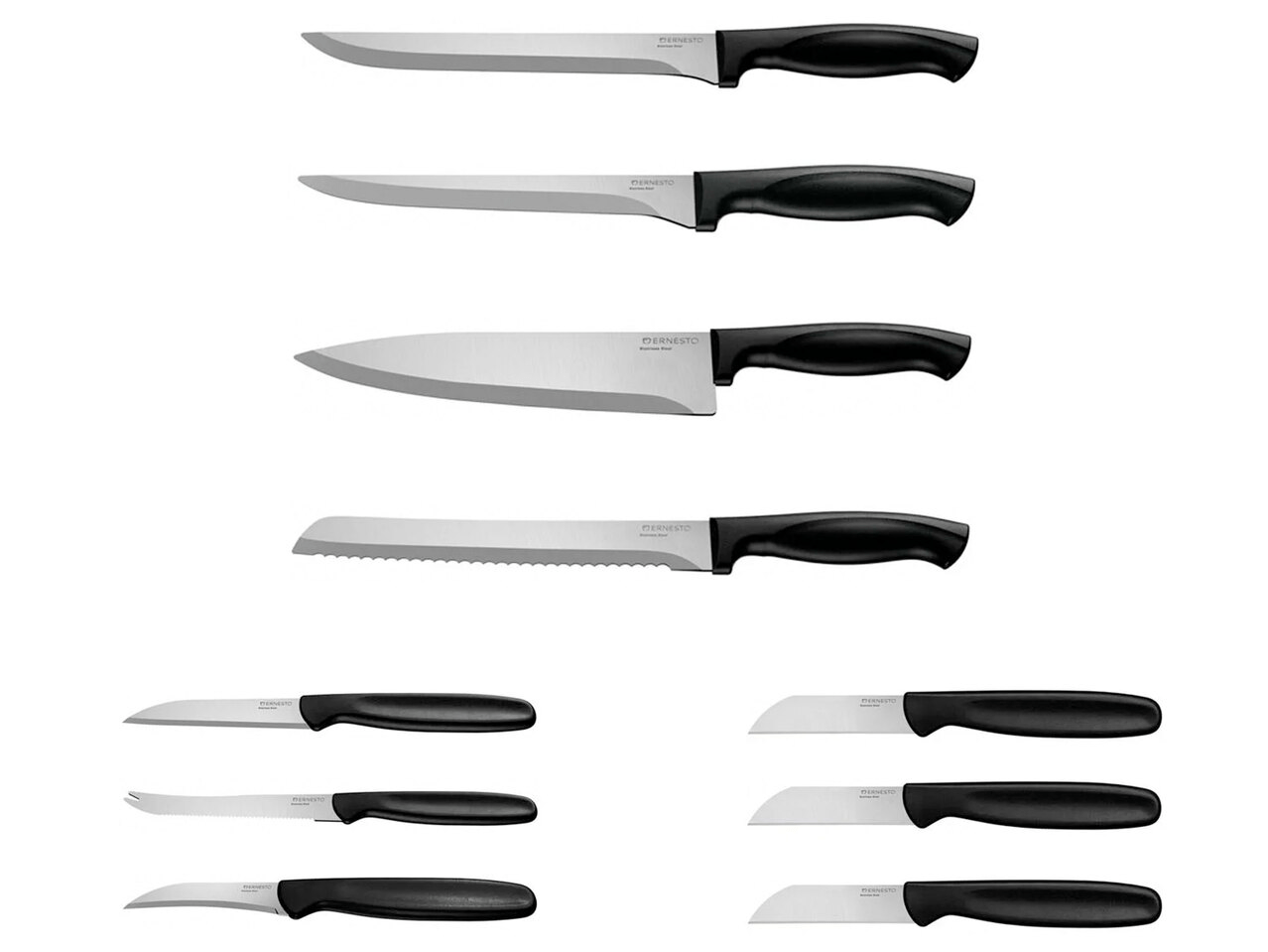 ERNESTO kitchen knives Different variations Characteristics