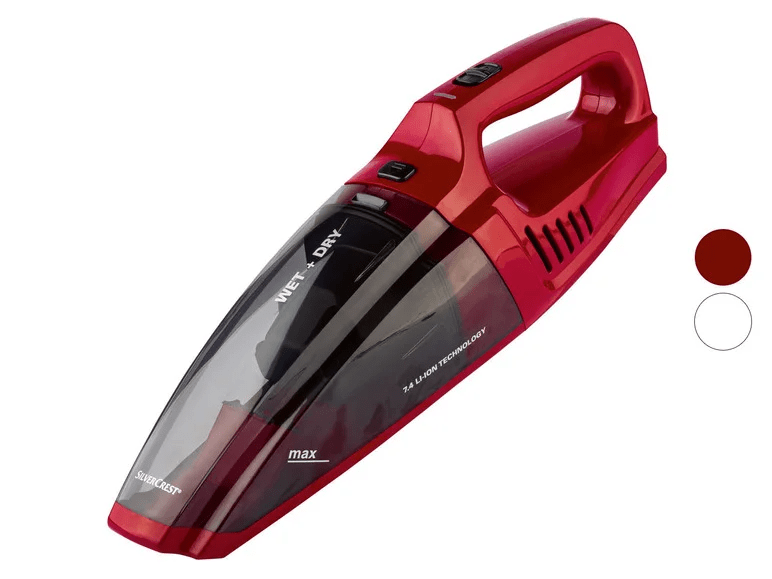 SILVERCREST hand vacuum cleaner »SAS 7.4 LI D3«, wet + dryColours white & redRunning time when
