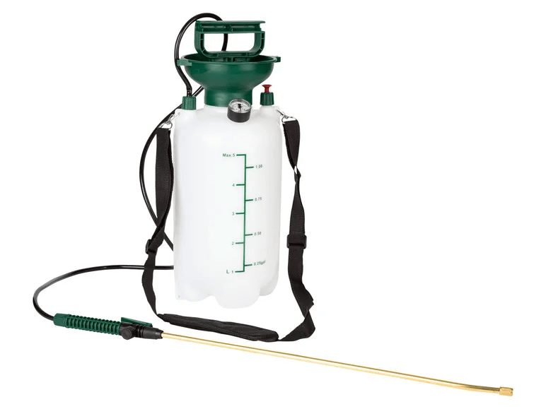 PARKSIDE pressure sprayer, 5 liters, 2.5 barCapacity max. 5 lOperating pressure up to 2.5
