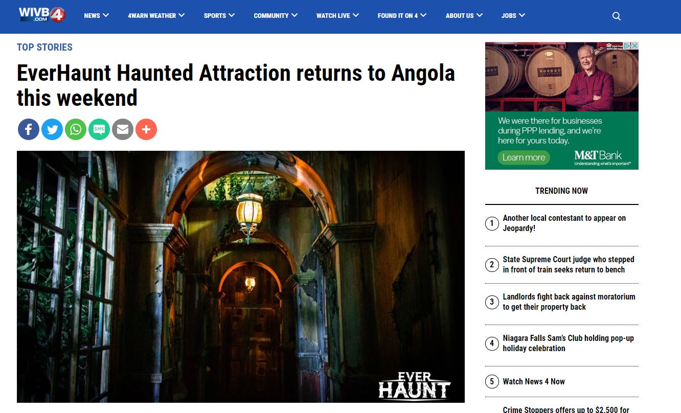 Channel 4 EverHaunt Haunted Attraction returns to Angola this weekend