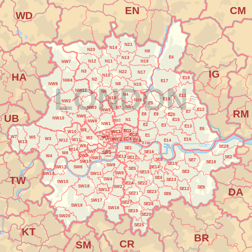 London postal district Wiki Everipedia