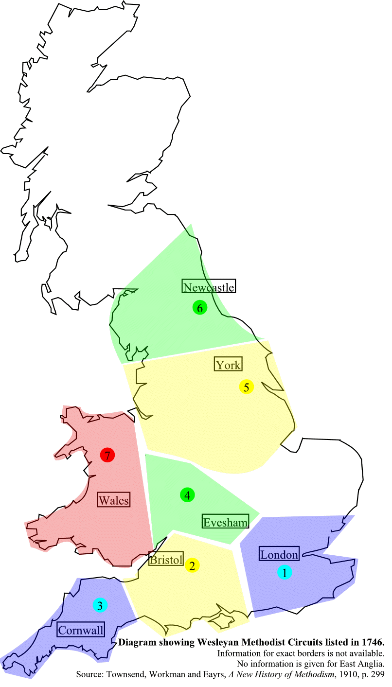 Methodist Church District Map