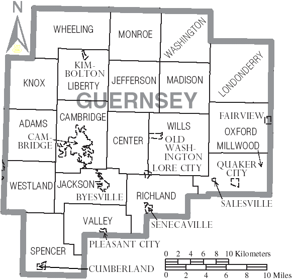 Guernsey County Ohio Map Guernsey County, Ohio Wiki Everipedia