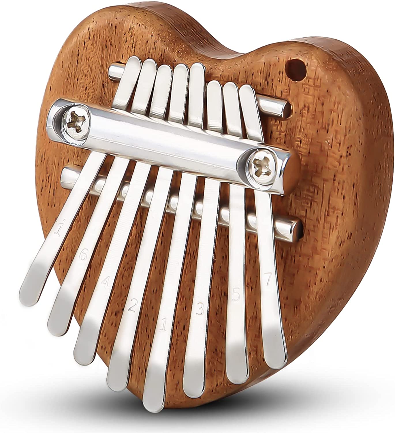 3 Pack Mini Kalimba Thumb Piano 8 Keys （Wooden）