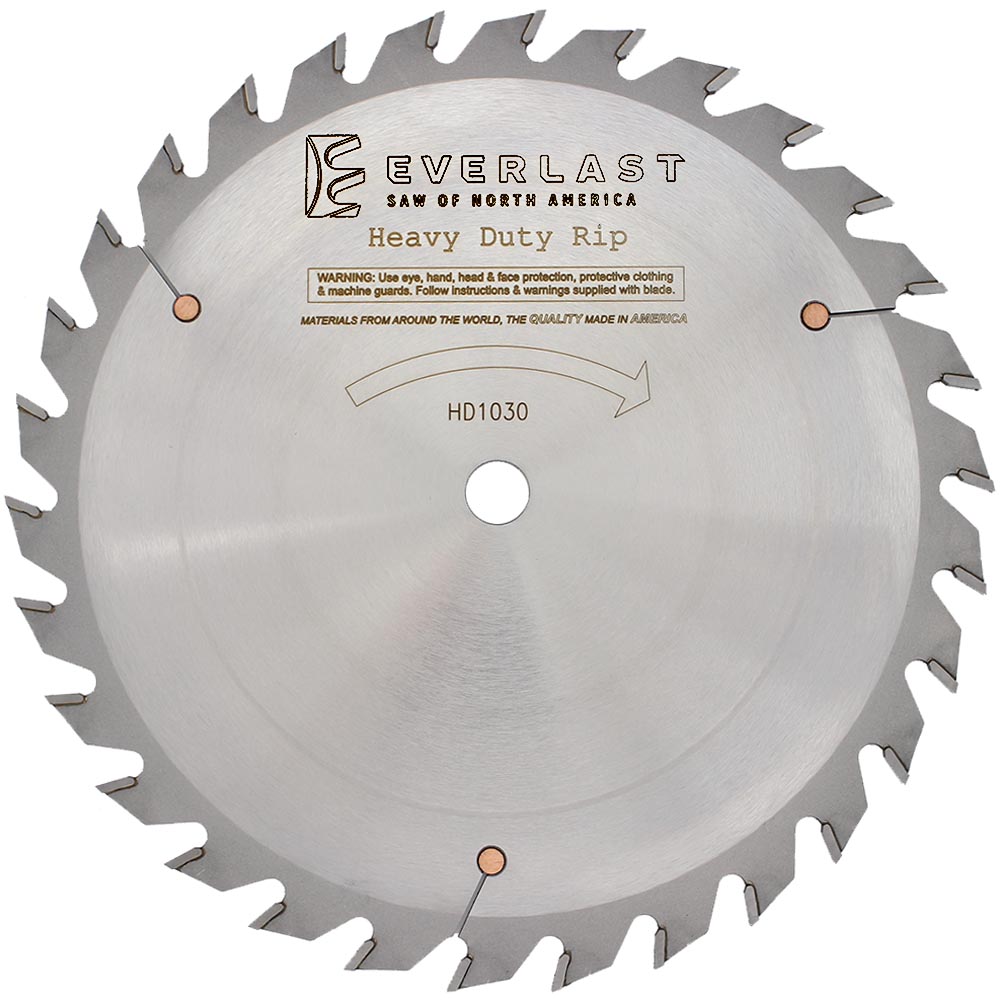 10″ Heavy Duty Rip Saw Blade HD1030A, HD1030 Everlast Saw of North
