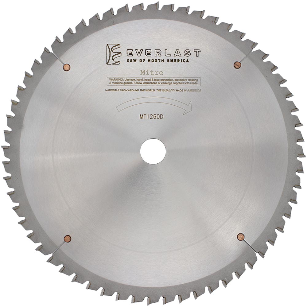 12″ Mitre Saw Blade MT1260D Everlast Saw of North America