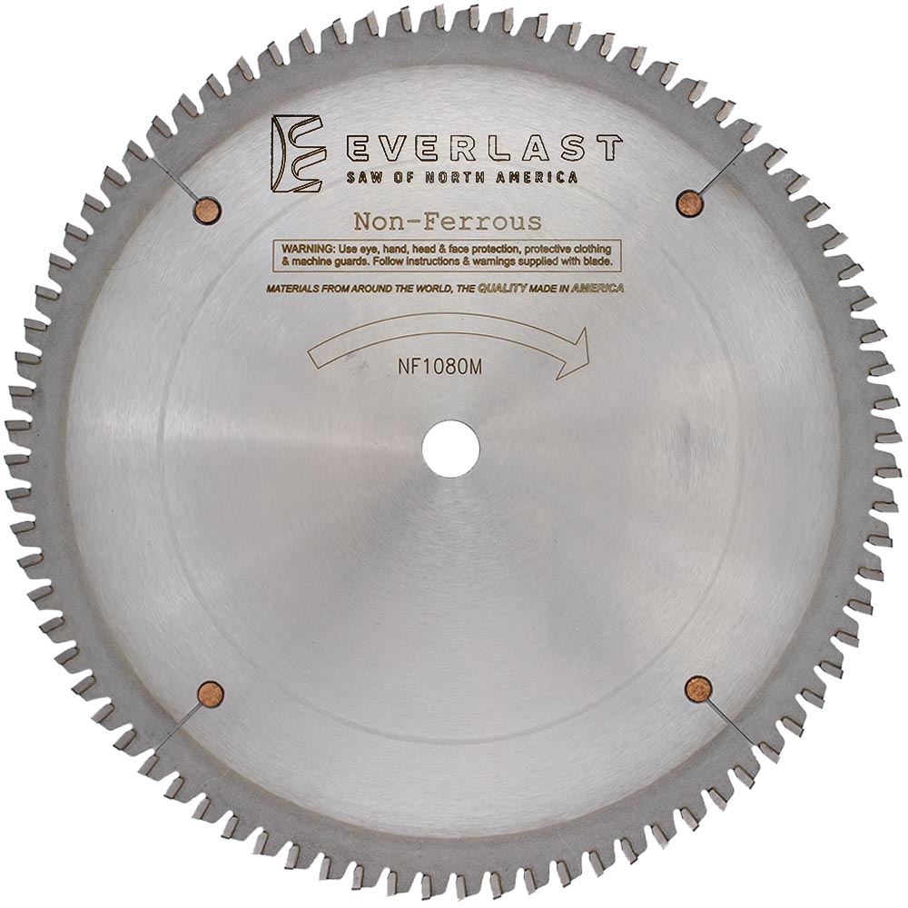 10″ NonFerrous Metal Cutting Saw Blade NF1080M Everlast Saw of