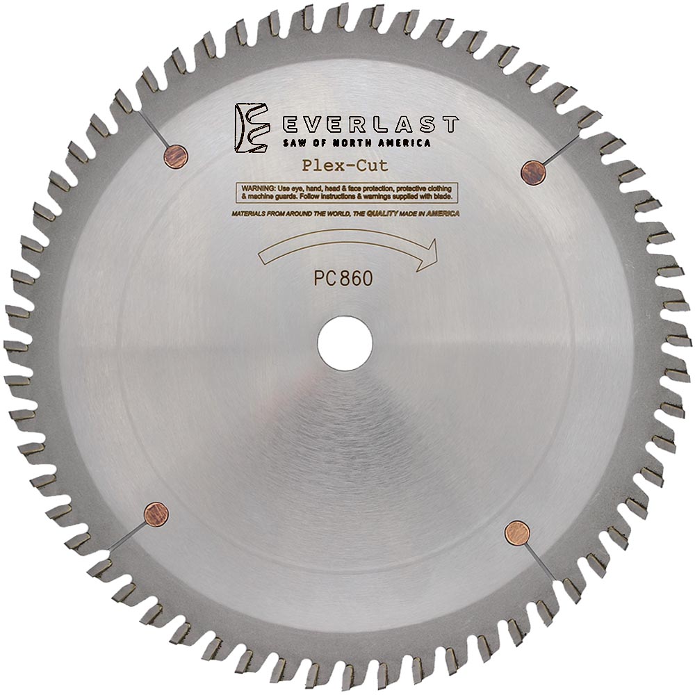 8″ PlexCut Saw Blade PC860 Everlast Saw of North America