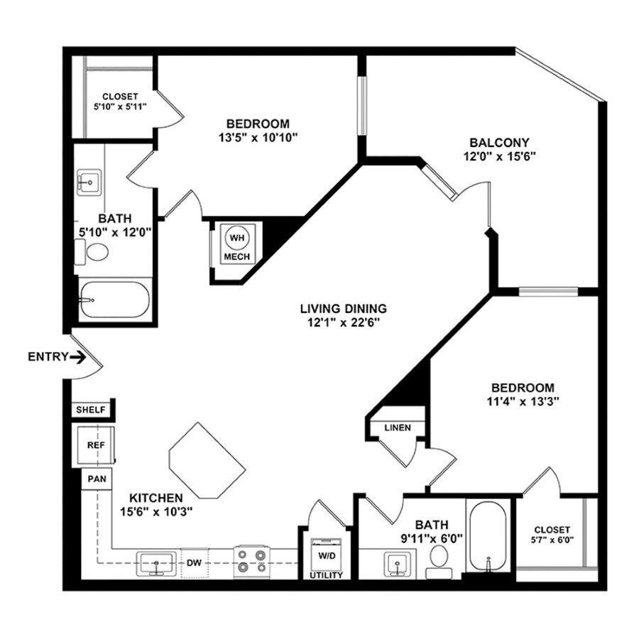 Luxury Apartment Availability The Everly at Rouzan Baton Rouge, LA