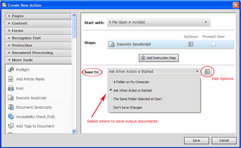 Using Action Wizard in Adobe® Acrobat® X