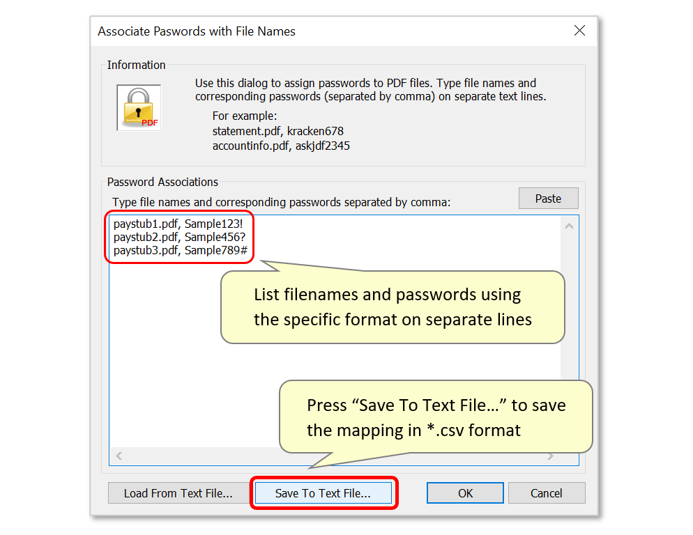 Using a Filenametopassword Mapping Table to Passwordprotect Emailed Attachments