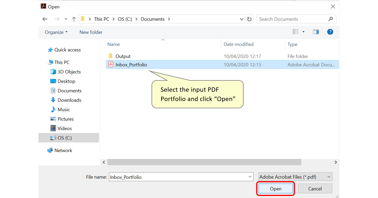 Converting a PDF Portfolio into a Single PDF Document with