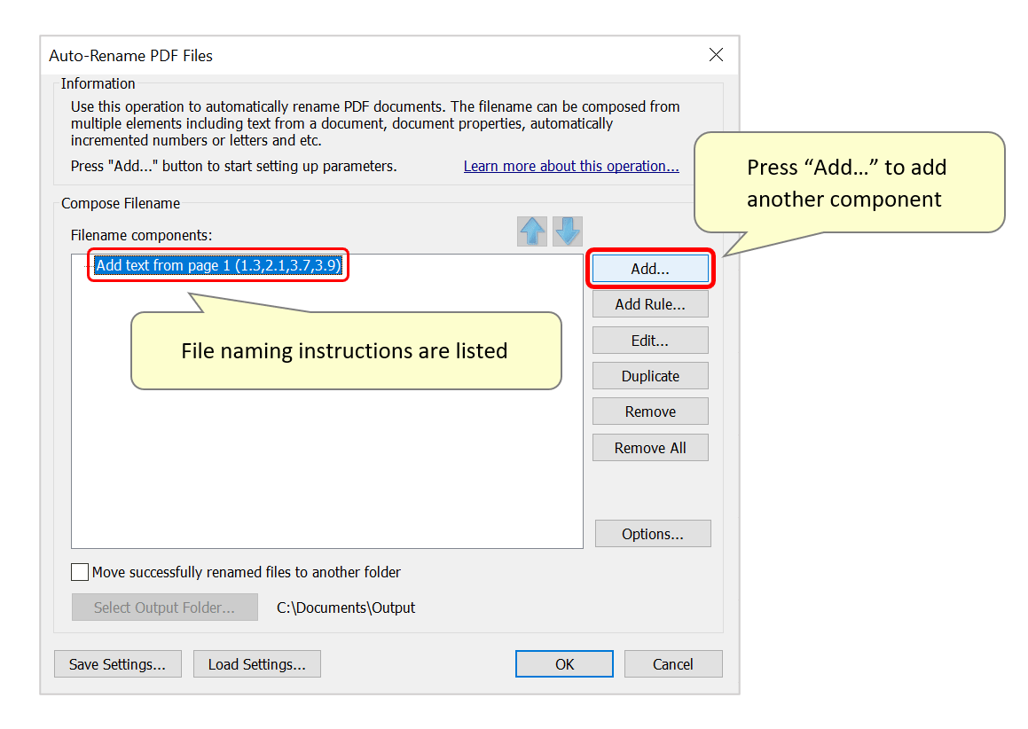 Using Action Wizard to Automatically Rename Documents with the