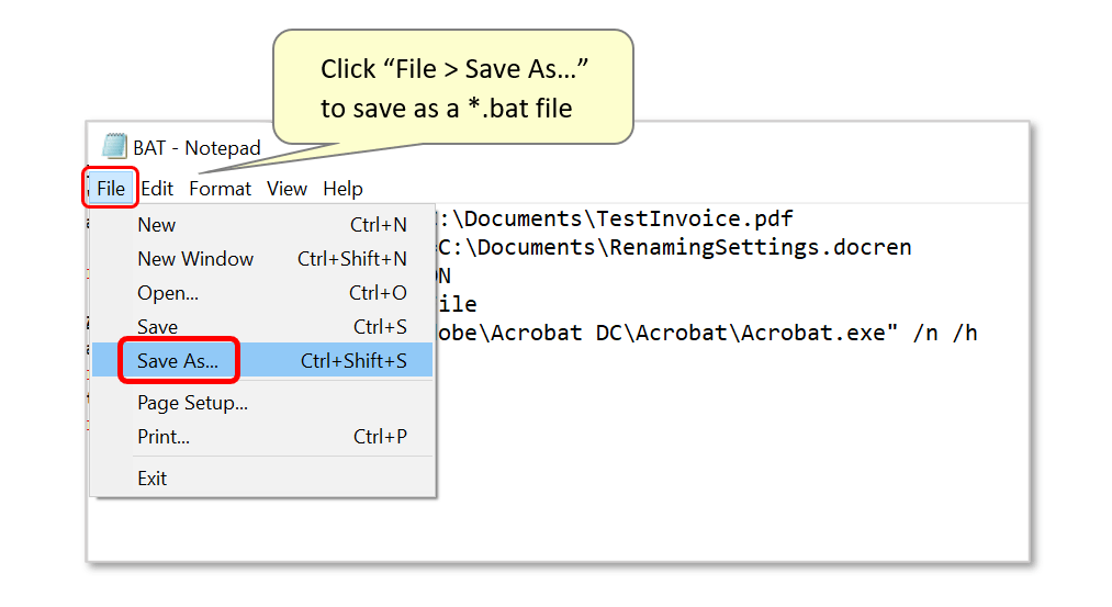 AutoRenaming PDF Files using a CommandLine BAT File