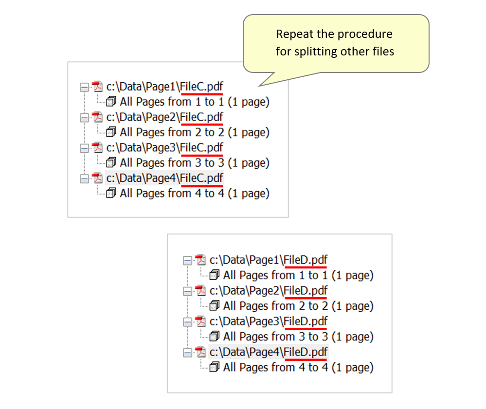 Extracting PDF Page Ranges Into Different Folders