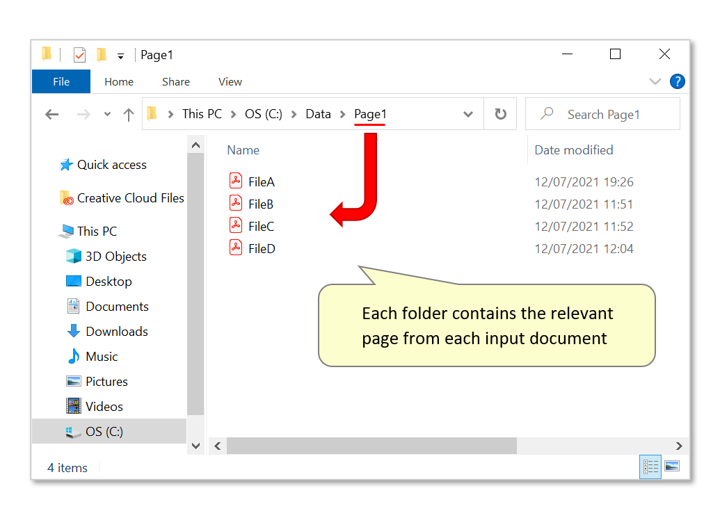 Extracting PDF Page Ranges Into Different Folders