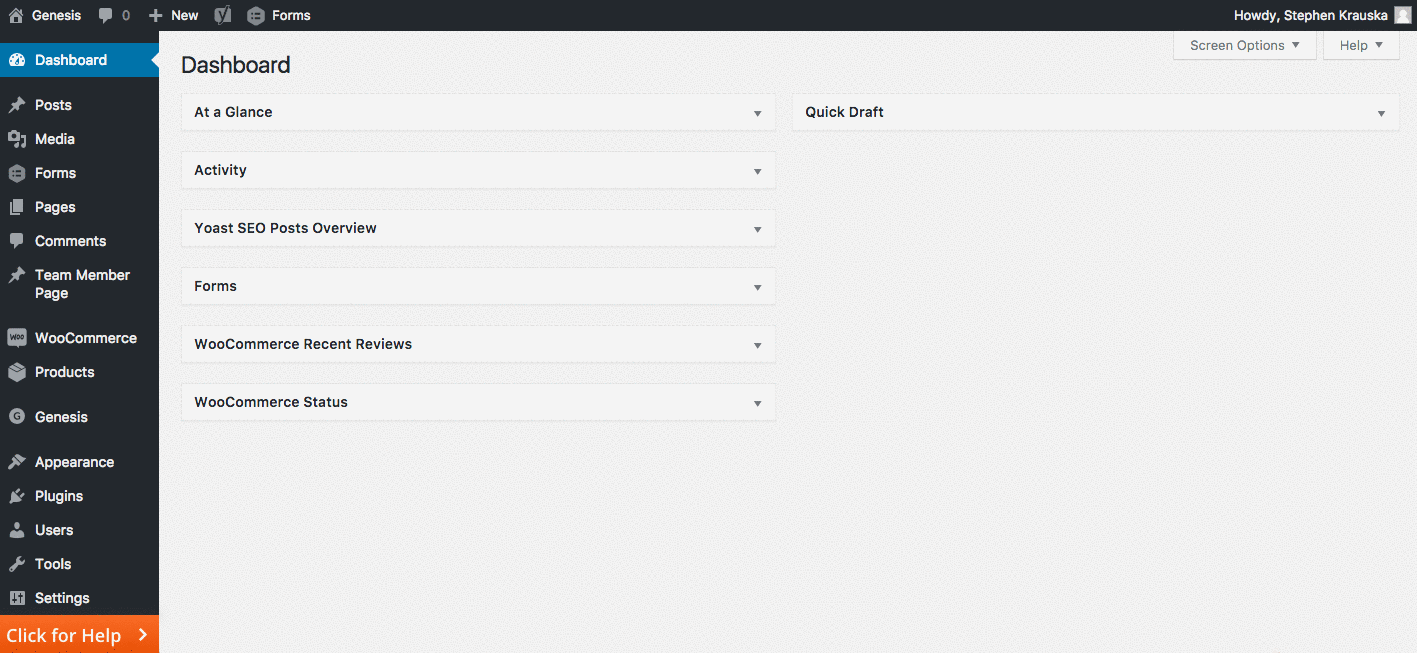 How to Create Custom Sidebars for Genesis Themes site Concierge