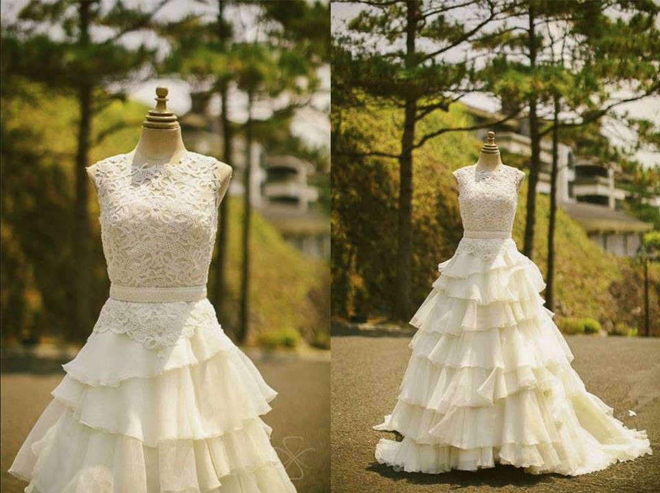 Custom Made Dress by Palmos Second Hand Wedding Dresses