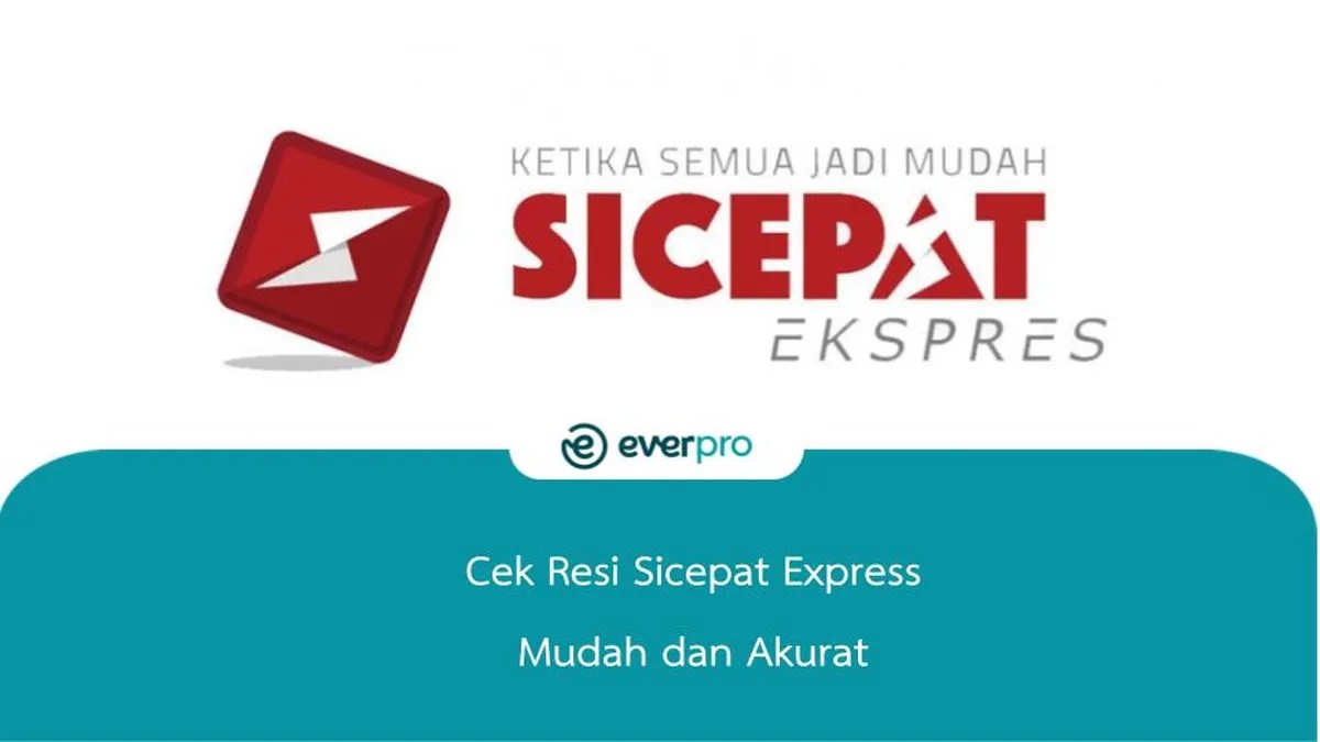 Cek Resi SiCepat Express Mudah & Akurat Everpro
