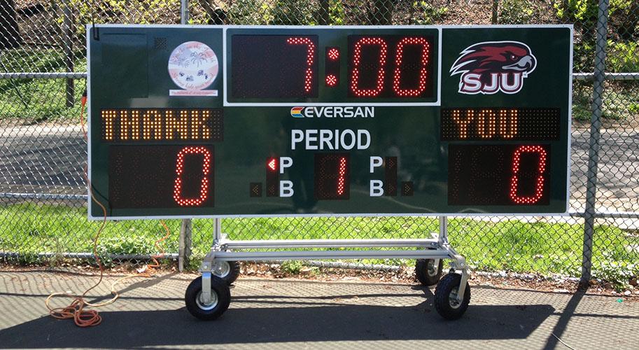 Portable Scoreboards Light Weight, Easy to use, Wheel Carts & More!