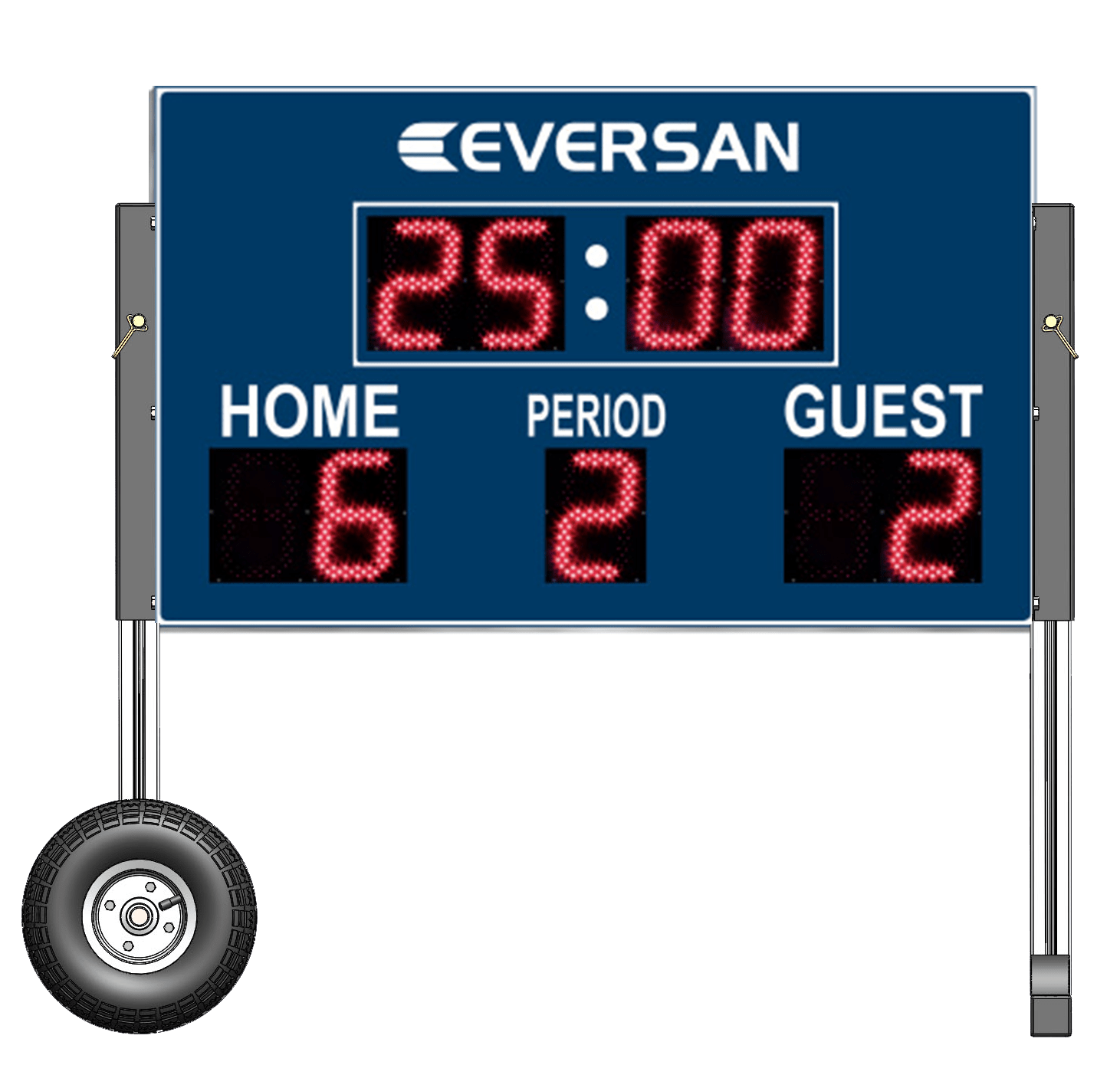 Portable Scoreboards Light Weight, Easy to use, Wheel Carts & More!