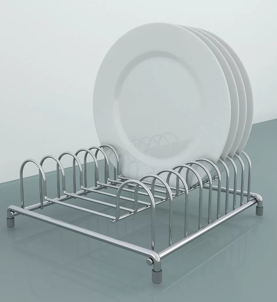 Portable Dish Rack Wire Base Everyday Kitchen Storage Accessories