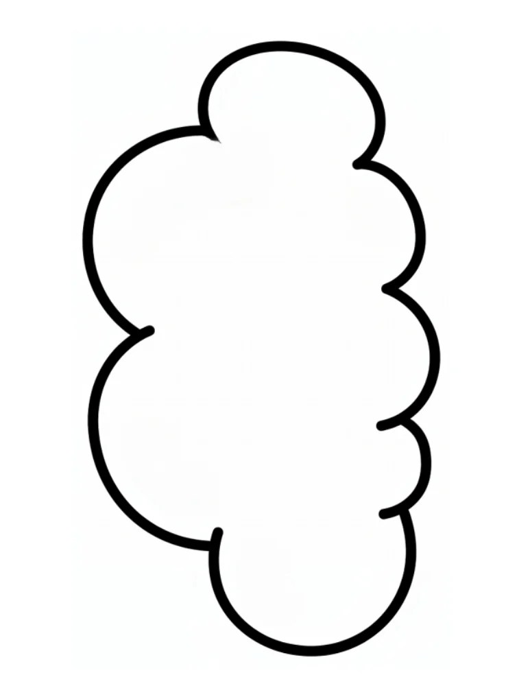 Free Printable Cloud Template For Crafts