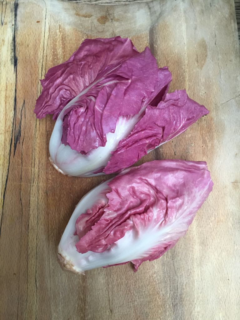 Pretty pink radicchio pomegranate and pine nut salad Everyday