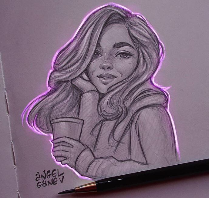 Artist Creates Drawings With Amazing Glow From Within